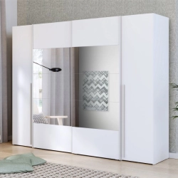 Szafa ubraniowa 270 cm Biała